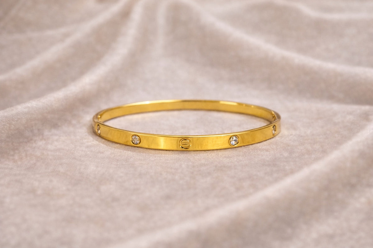 Sleek Gold Bracelet (CARTIER INSPIRED DESIGN)