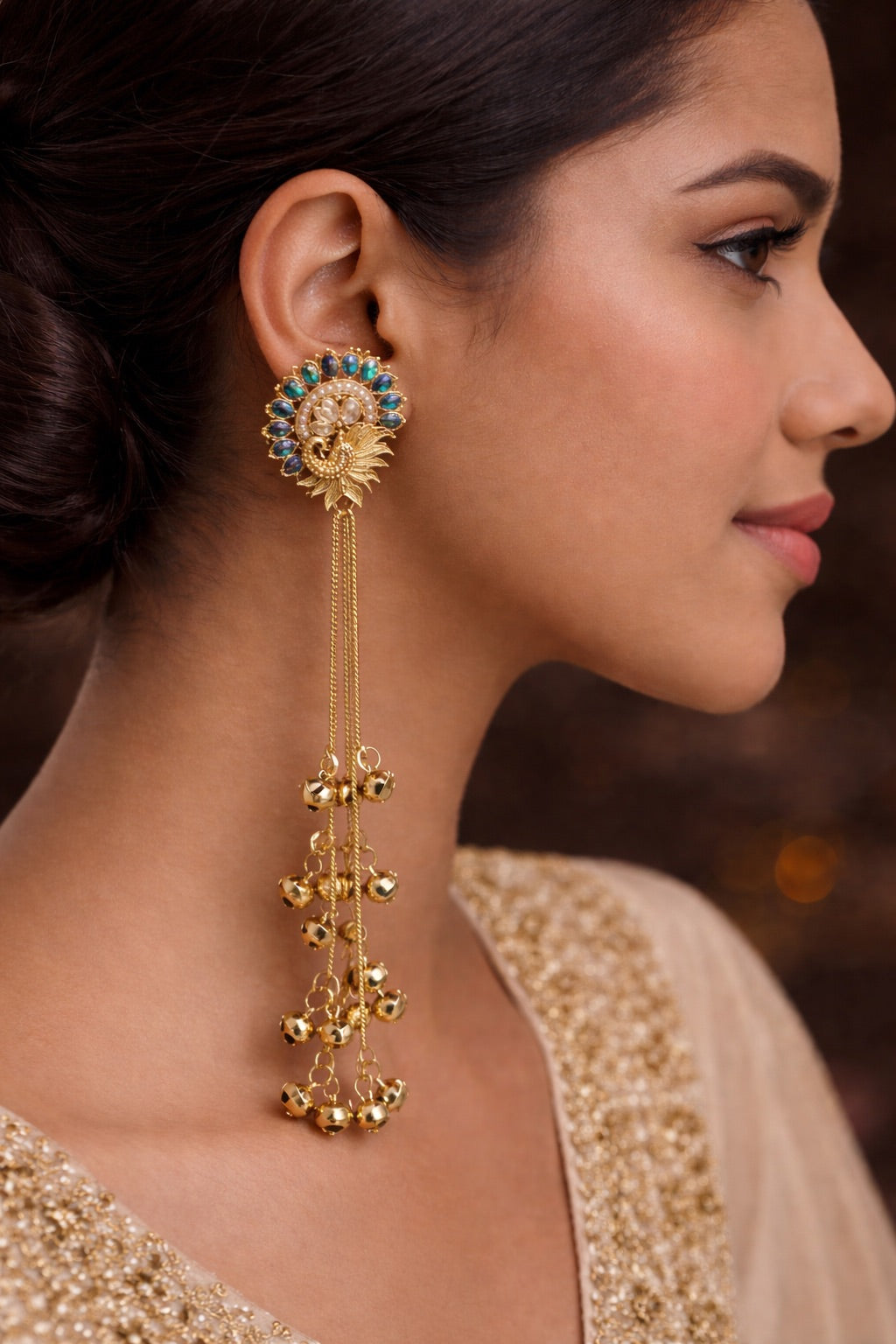 Long Tassel Kashmiri style Jhumka