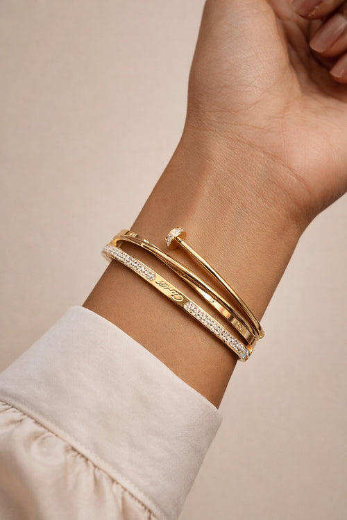 Modern Nail Cuff Bracelet