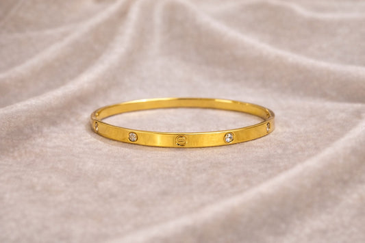Sleek Gold Bracelet (CARTIER INSPIRED DESIGN)
