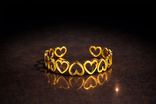 Heart Cutout Cuff