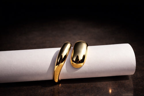Sculpted Gold Cuff