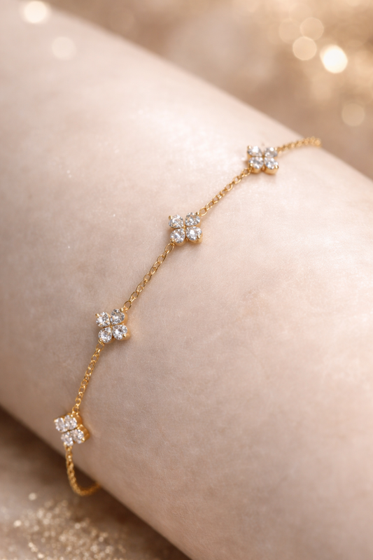 Beaded chain bracelet