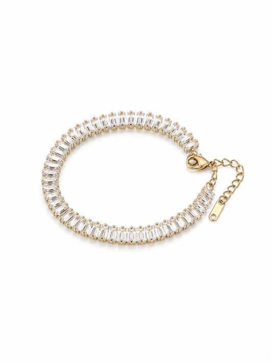 Solitaire tennis bracelet