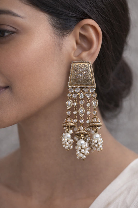 Heavy Silver Look (Sabyasachi inspired)