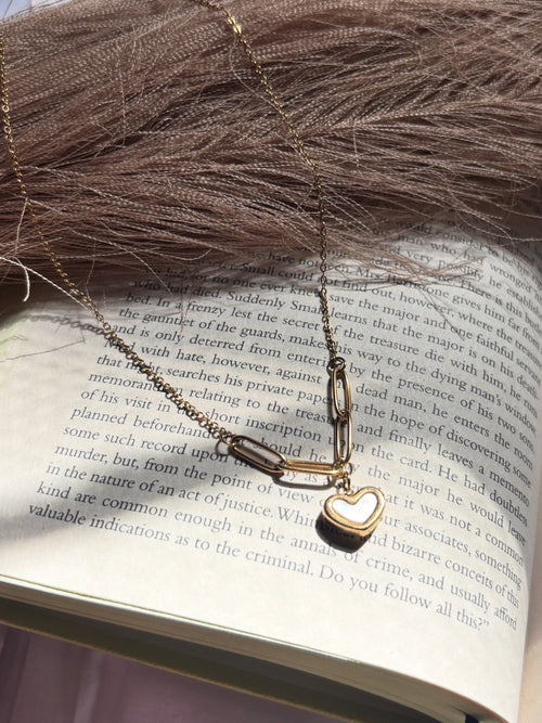 Minimalist heart necklace