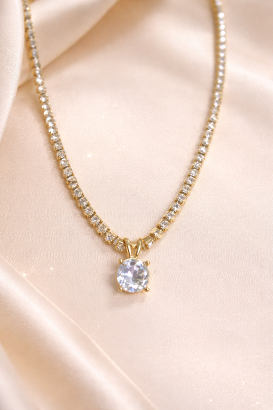 Crystal halo pendant