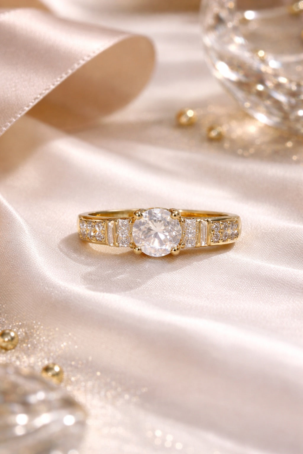 Pave Band Solitaire