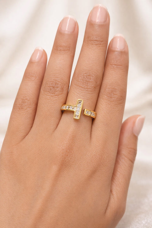 Open T shaped Ring