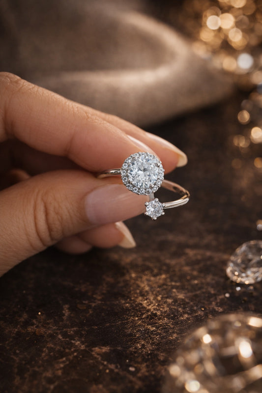 Halo Round adjustable ring