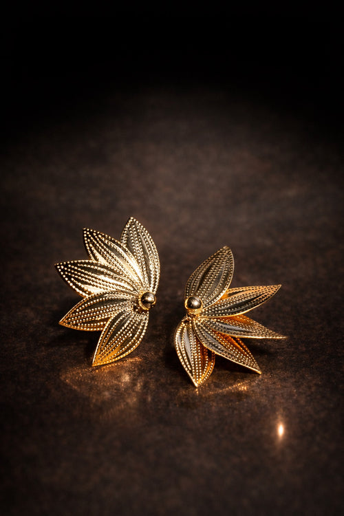 Floral Leaf Stud