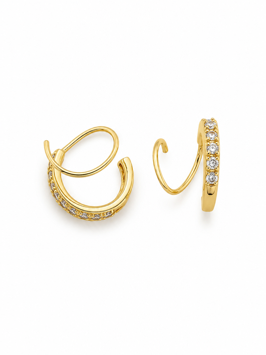 Nova Crystal wrap earrings