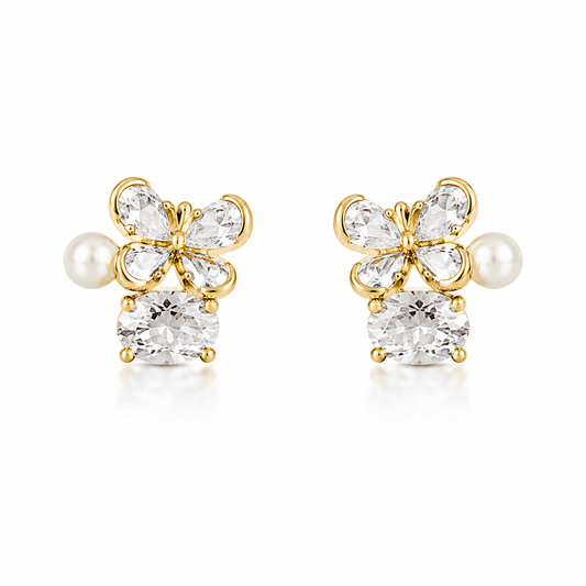 Pearl flutter studs